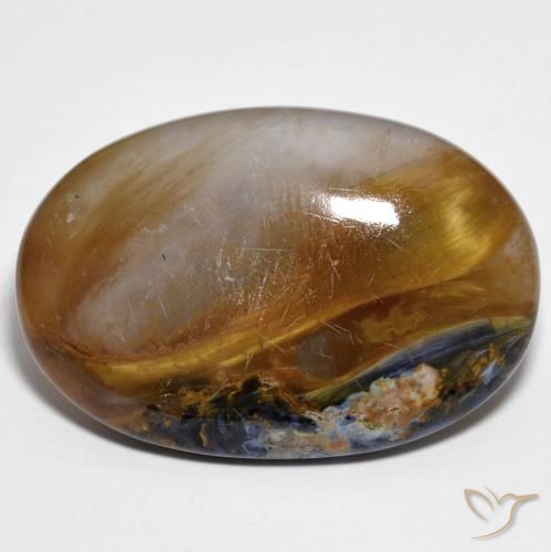 20.81ct Natürlicher Mehrfarbig Pietersite, Oval, Lichtdurchlässig