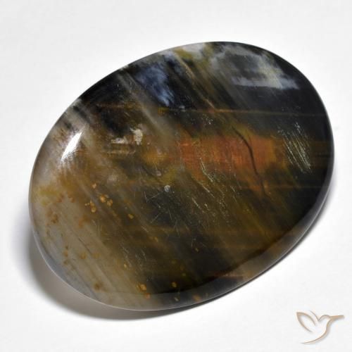 9,17 ctw natürlicher Mehrfarbig Pietersite, Oval, Lichtdurchlässig