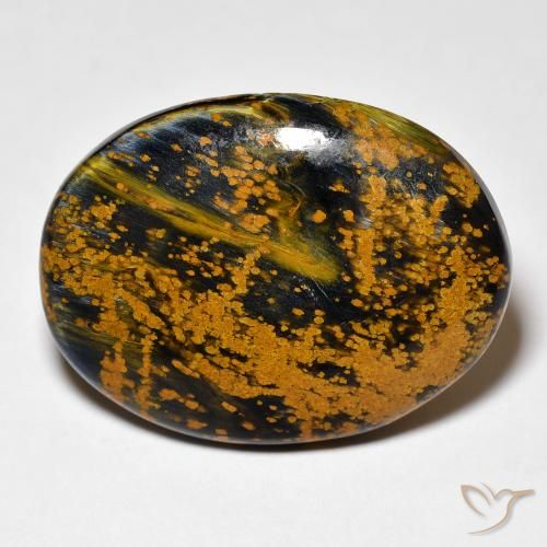 13.77ct Natürlicher Mehrfarbig Pietersite, Oval, Lichtundurchlässig