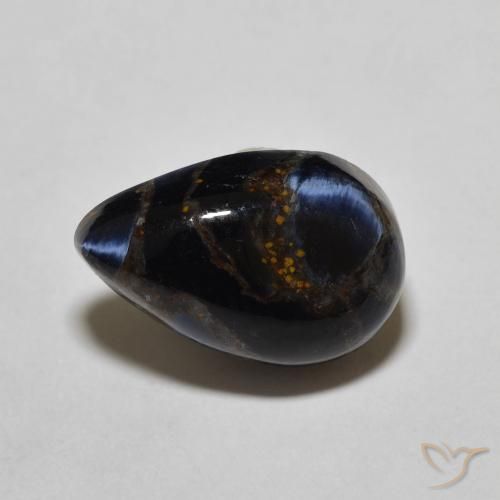 4.26ct Natürlicher Mehrfarbig Pietersite, Birnenform, Lichtundurchlässig
