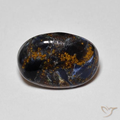 4.14ct Natürlicher Mehrfarbig Pietersite, Oval, Lichtundurchlässig
