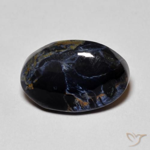 5.48ct Natürlicher Mehrfarbig Pietersite, Oval, Lichtundurchlässig
