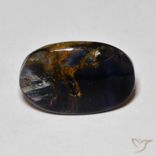 4.59ct Natürlicher Mehrfarbig Pietersite, Oval, Lichtundurchlässig