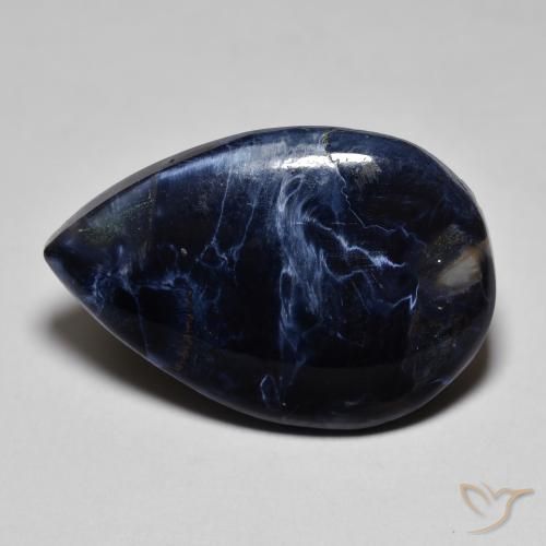 8.65ct Natürlicher Mehrfarbig Pietersite, Birnenform, Lichtundurchlässig