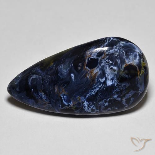 11.27ct Natürlicher Mehrfarbig Pietersite, Birnenform, Lichtundurchlässig