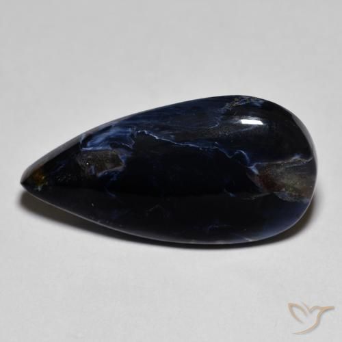 8.60ct Natürlicher Mehrfarbig Pietersite, Birnenform, Lichtundurchlässig