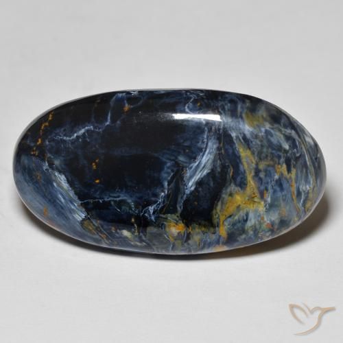 21.80ct Natürlicher Mehrfarbig Pietersite, Oval, Lichtundurchlässig