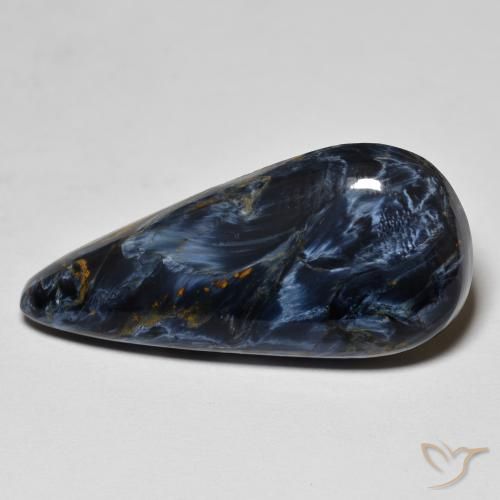 13.82ct Natürlicher Mehrfarbig Pietersite, Birnenform, Lichtundurchlässig