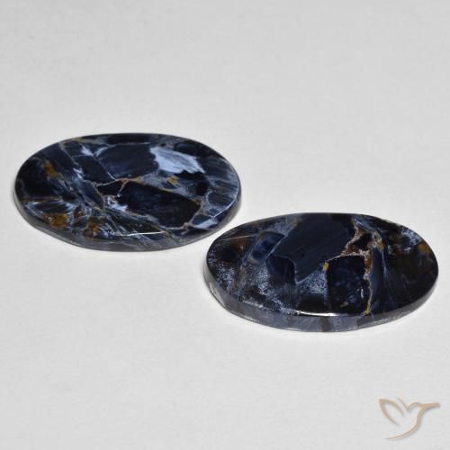 10.09 ct natürliche Mehrfarbig Pietersite-Edelsteine, Oval, Lichtundurchlässig