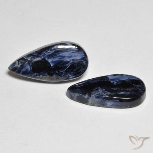 7.17 ct natürliche Mehrfarbig Pietersite-Edelsteine, Birnenform, Lichtundurchlässig