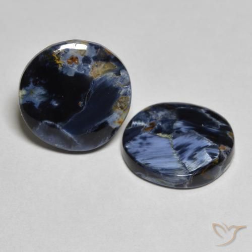 7.02 ct natürliche Mehrfarbig Pietersite-Edelsteine, Runden, Lichtundurchlässig