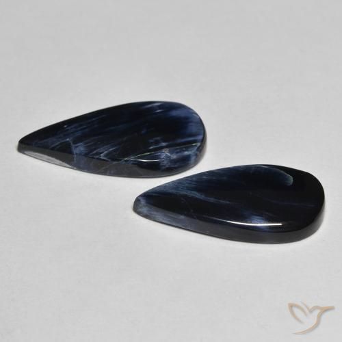 7.63 ct natürliche Mehrfarbig Pietersite-Edelsteine, Birnenform, Lichtundurchlässig