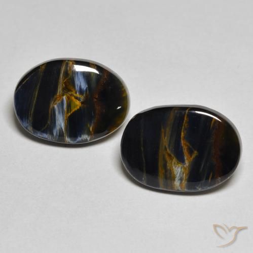 5.37ctw Natürlicher Mehrfarbig Pietersite, Oval, Lichtundurchlässig