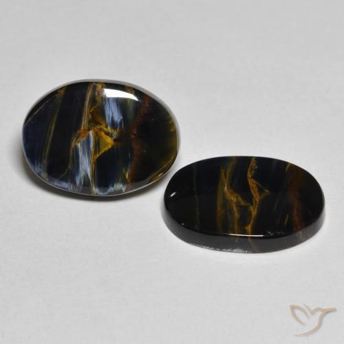 5.37 ct natürliche Mehrfarbig Pietersite-Edelsteine, Oval, Lichtundurchlässig