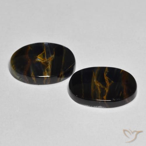 5.37 ct natürliche Mehrfarbig Pietersite-Edelsteine, Oval, Lichtundurchlässig