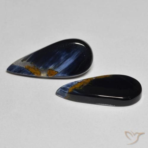 4.86 ct natürliche Mehrfarbig Pietersite-Edelsteine, Birnenform, Lichtundurchlässig