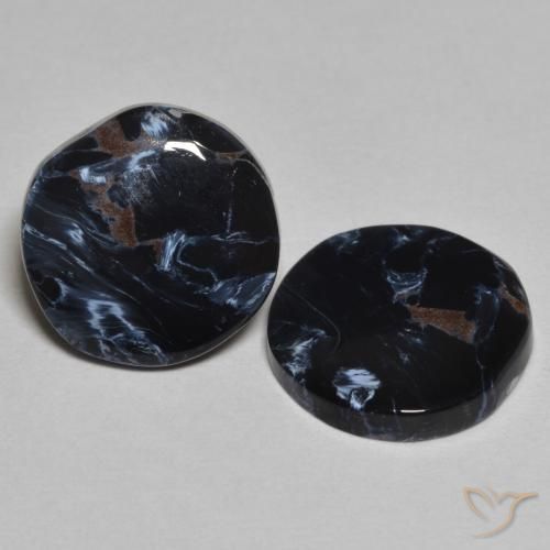 5.05 ct natürliche Mehrfarbig Pietersite-Edelsteine, Runden, Lichtundurchlässig
