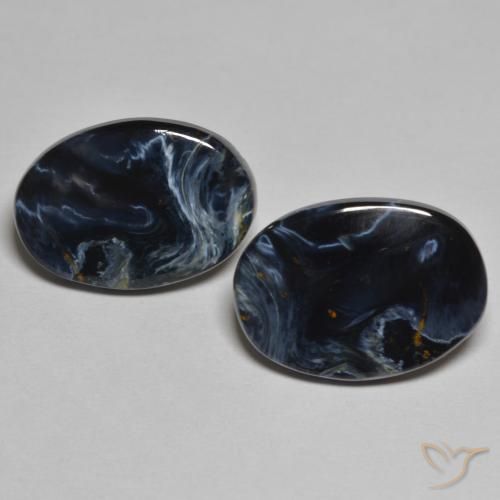9.78ctw Natürlicher Mehrfarbig Pietersite, Oval, Lichtundurchlässig