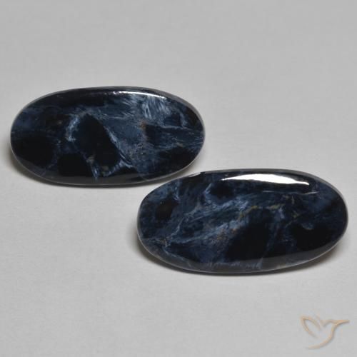 7.77ctw Natürlicher Mehrfarbig Pietersite, Oval, Lichtundurchlässig