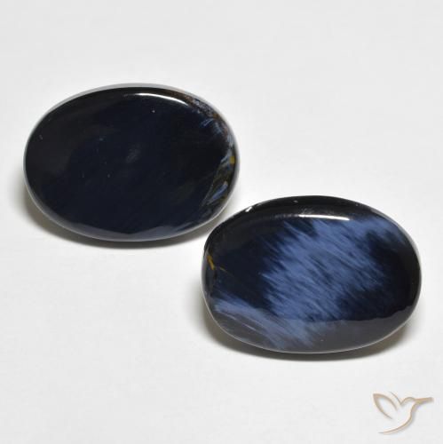 10.29ctw Natürlicher Mehrfarbig Pietersite, Oval, Lichtundurchlässig