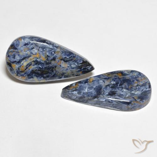 10.36 ct natürliche Mehrfarbig Pietersite-Edelsteine, Birnenform, Lichtundurchlässig