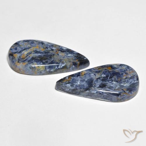 10.36 ct natürliche Mehrfarbig Pietersite-Edelsteine, Birnenform, Lichtundurchlässig