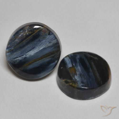 5.49 ct natürliche Mehrfarbig Pietersite-Edelsteine, Runden, Lichtundurchlässig
