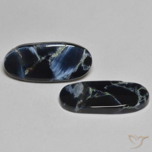 5.03 ct natürliche Mehrfarbig Pietersite-Edelsteine, Oval, Lichtundurchlässig