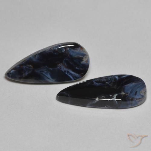 3.40 ct natürliche Mehrfarbig Pietersite-Edelsteine, Birnenform, Lichtundurchlässig
