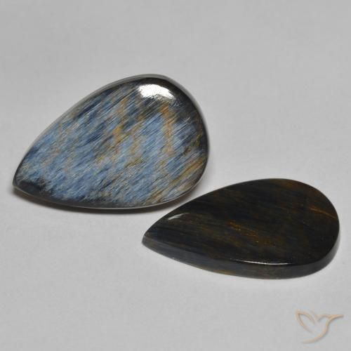 8.20 ct natürliche Mehrfarbig Pietersite-Edelsteine, Birnenform, Lichtundurchlässig