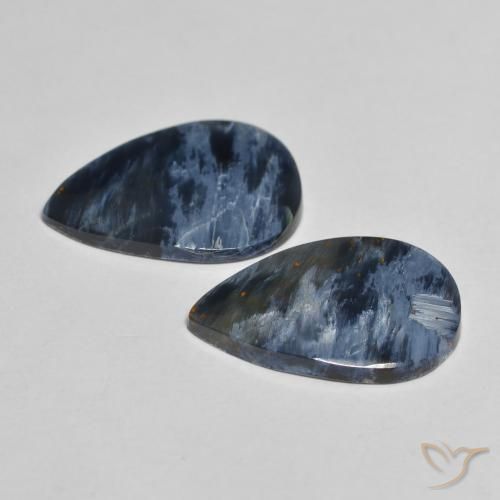 7.34 ct natürliche Mehrfarbig Pietersite-Edelsteine, Birnenform, Lichtundurchlässig