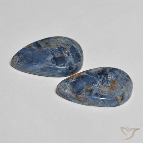 7.67 ct natürliche Mehrfarbig Pietersite-Edelsteine, Birnenform, Lichtundurchlässig