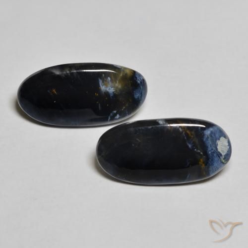 5.26ctw Natürlicher Mehrfarbig Pietersite, Oval, Lichtundurchlässig