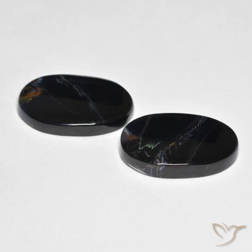 10.88 ct natürliche Mehrfarbig Pietersite-Edelsteine, Oval, Lichtundurchlässig