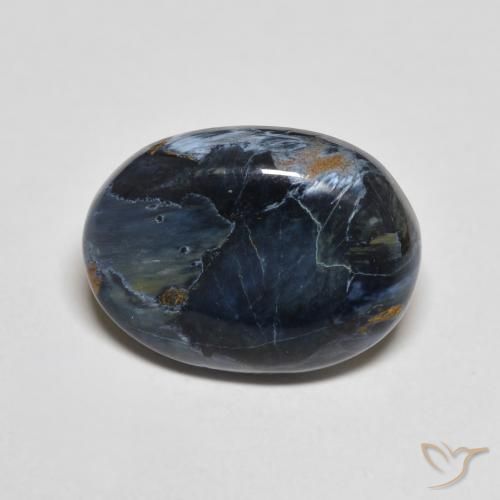 5.56ct Natürlicher Mehrfarbig Pietersite, Oval, Lichtundurchlässig