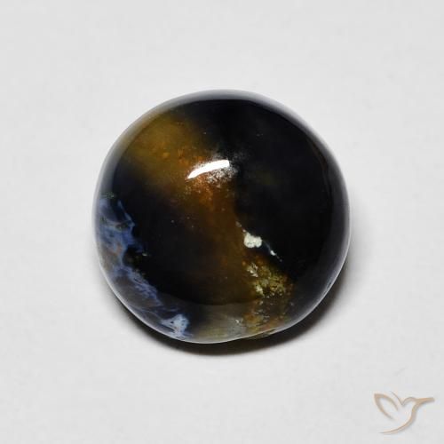1.60ct Natürlicher Mehrfarbig Pietersite, Runden, Lichtundurchlässig