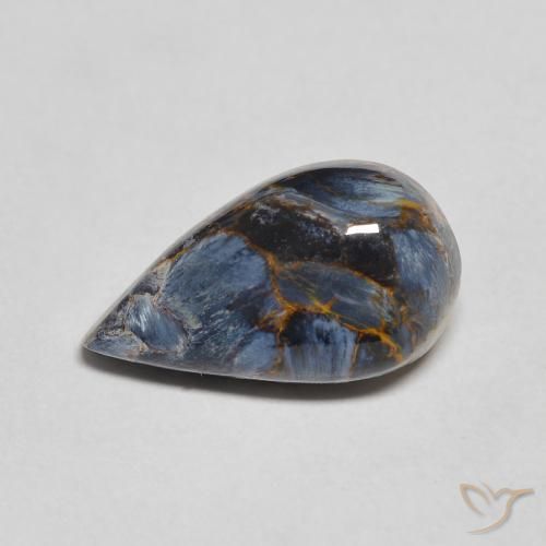 3.22ct Natürlicher Mehrfarbig Pietersite, Birnenform, Lichtundurchlässig