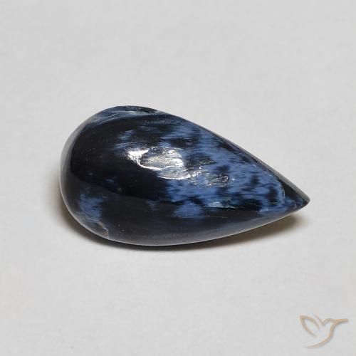 1.11ct Natürlicher Mehrfarbig Pietersite, Birnenform, Lichtundurchlässig