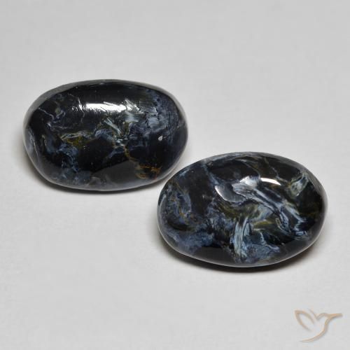 6.76ctw Natürlicher Mehrfarbig Pietersite, Oval, Lichtundurchlässig