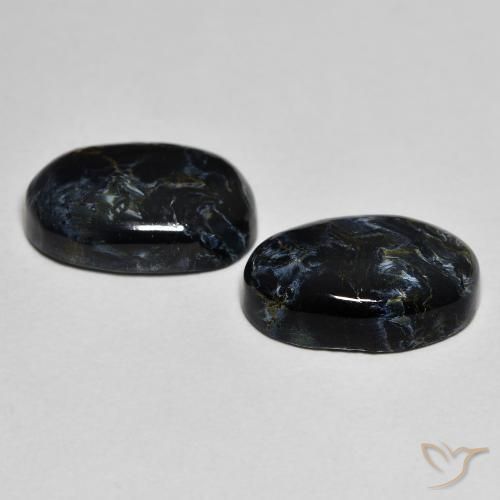 6.76 ct natürliche Mehrfarbig Pietersite-Edelsteine, Oval, Lichtundurchlässig