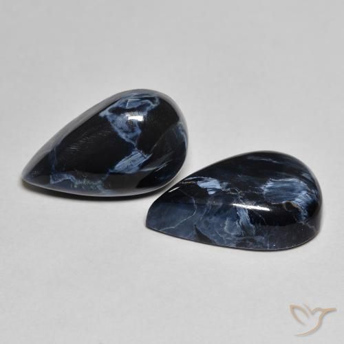 8.92 ct natürliche Mehrfarbig Pietersite-Edelsteine, Birnenform, Lichtundurchlässig
