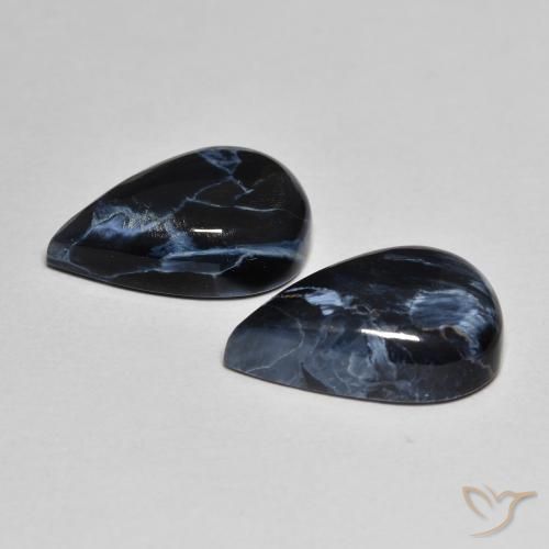 8.92 ct natürliche Mehrfarbig Pietersite-Edelsteine, Birnenform, Lichtundurchlässig