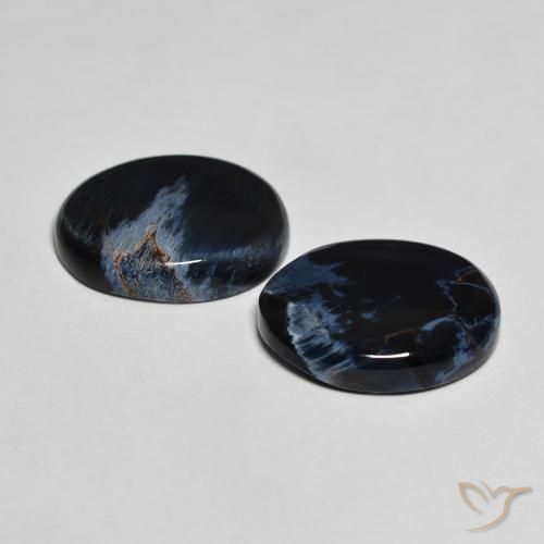 9.73 ct natürliche Mehrfarbig Pietersite-Edelsteine, Oval, Lichtundurchlässig
