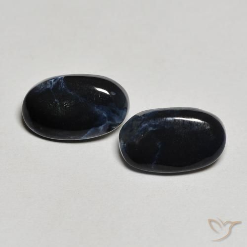 3.31ctw Natürlicher Mehrfarbig Pietersite, Oval, Lichtundurchlässig