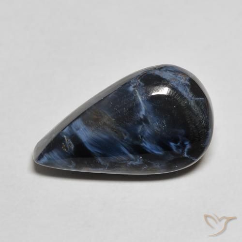 4.48ct Natürlicher Mehrfarbig Pietersite, Birnenform, Lichtundurchlässig