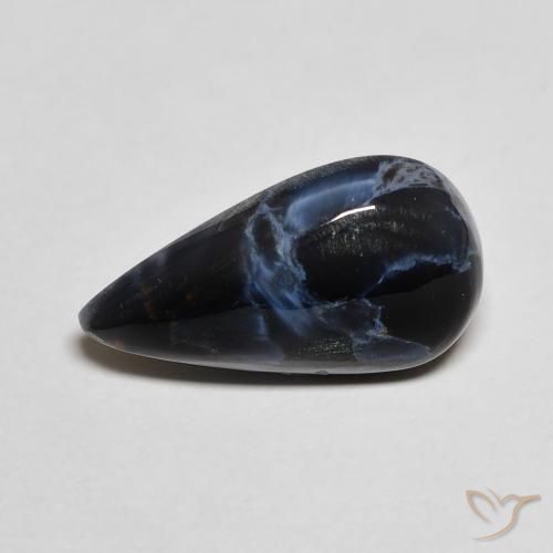 3.63ct Natürlicher Mehrfarbig Pietersite, Birnenform, Lichtundurchlässig