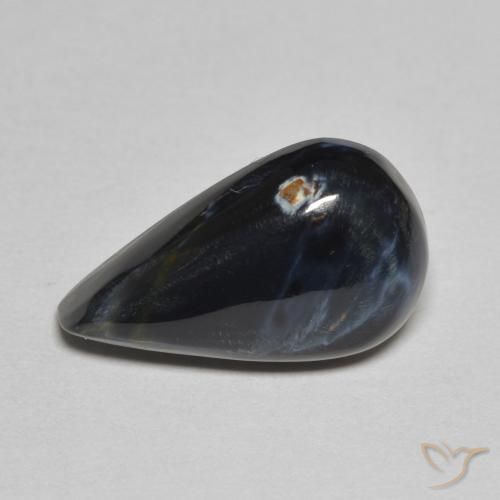 4.19ct Natürlicher Mehrfarbig Pietersite, Birnenform, Lichtundurchlässig