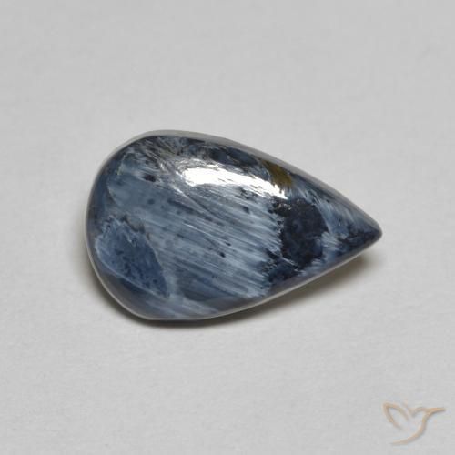 1.58ct Natürlicher Mehrfarbig Pietersite, Birnenform, Lichtundurchlässig