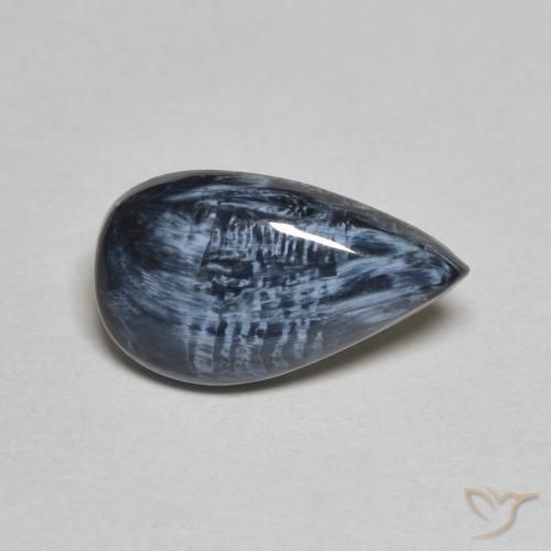 1.79ct Natürlicher Mehrfarbig Pietersite, Birnenform, Lichtundurchlässig