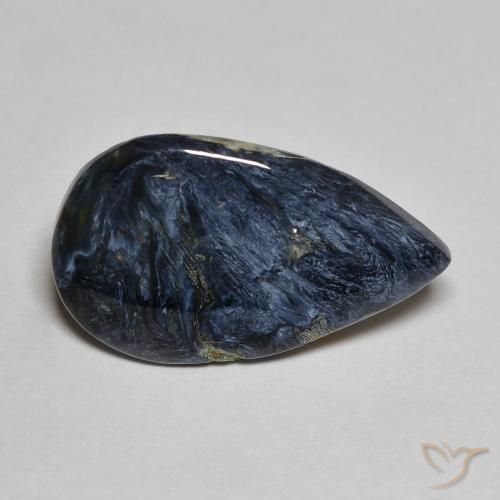5.03ct Natürlicher Mehrfarbig Pietersite, Birnenform, Lichtundurchlässig